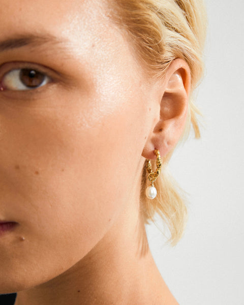 372525 Pilgrim boucles d'oreilles SHIFT avec perles