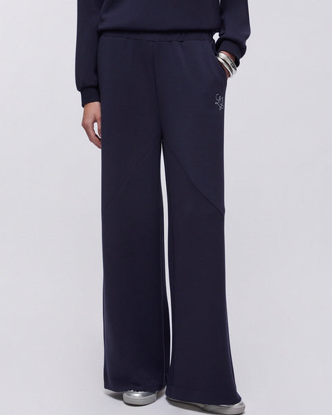 354316 Liu Jo pantalon fluide ample marine