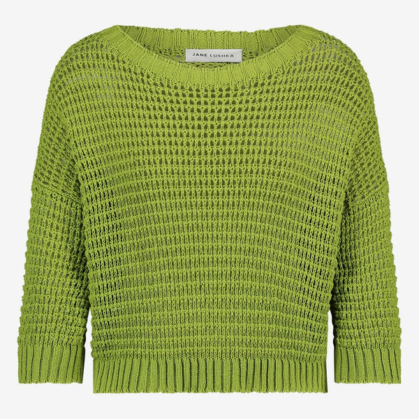 307215 Jane Lushka pull vert en coton