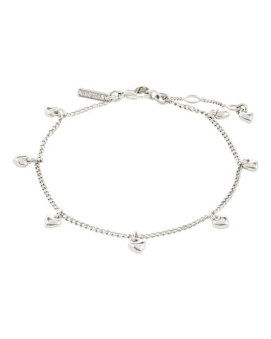 388725 Pilgrim bracelet chaîne pendentif coeur ALAIA