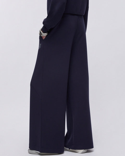 354316 Liu Jo pantalon fluide ample marine