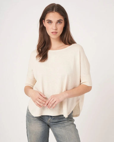 272615 Repeat tricot-poncho ample fin
