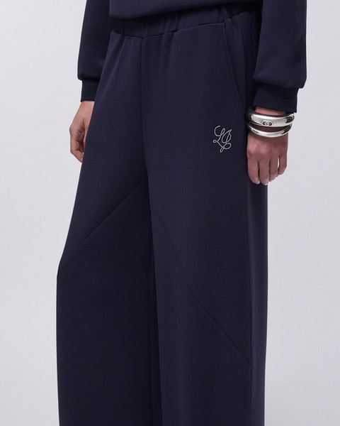 354316 Liu Jo pantalon fluide ample marine