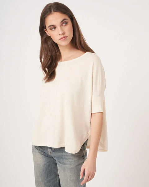 272615 Repeat tricot-poncho ample fin