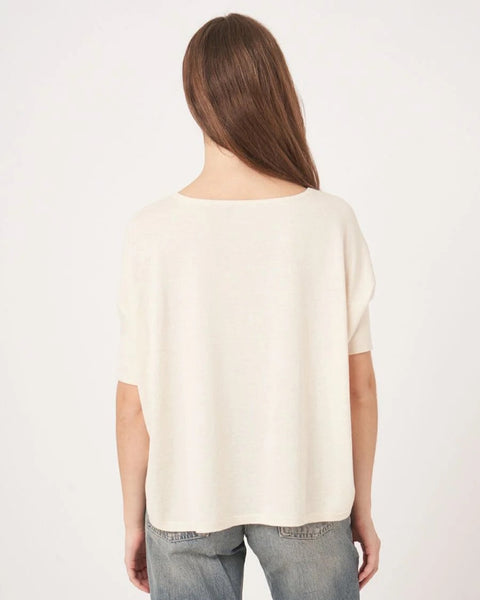 272615 Repeat tricot-poncho ample fin