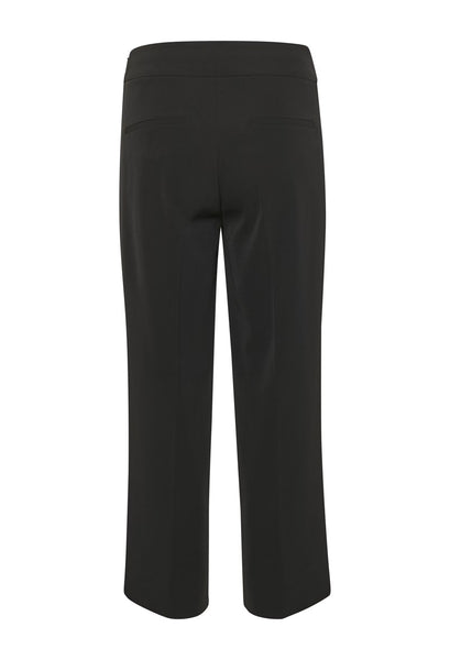 357525 Inwear pantalon Zhen noir jambes évasées