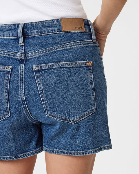 343416 MAVI  Heidi short taille haute bleu moyen
