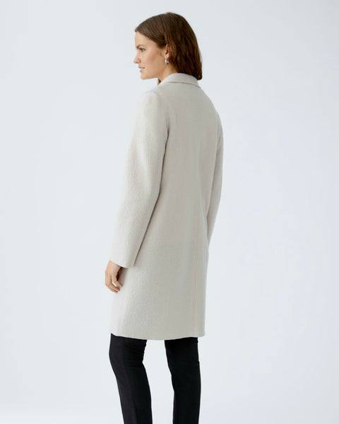 375716 Oui manteau laine bouillie stone