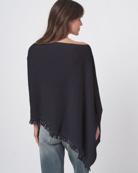 354725 Repeat poncho cachemire