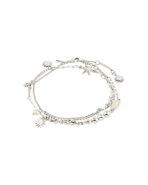 379116 Pilgrim bracelet breloques, jade, perles
