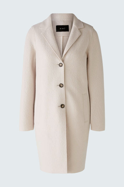 375716 Oui manteau laine bouillie stone