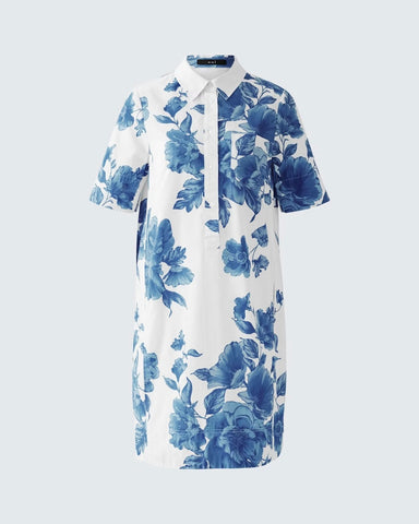 320315 OUI robe roses bleues