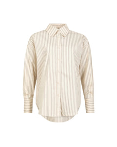 368125 Coster chemise rayé crème