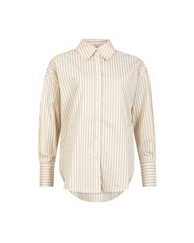 368125 Coster chemise rayé crème