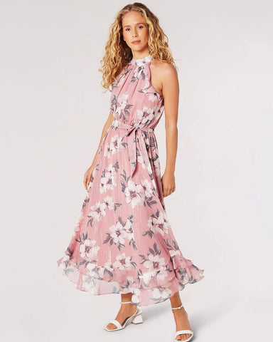 331825 Apricot robe licou rose
