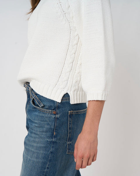 349916 Tricot blanc