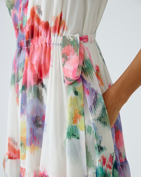 320915 OUI robe longue imprimée fleurie