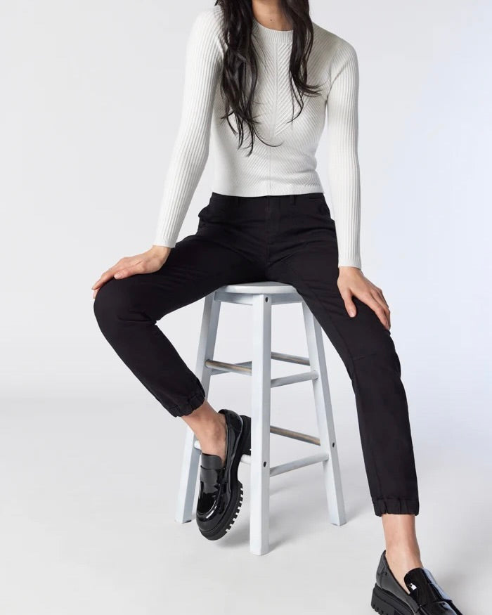 344425 Mavi Ivy cargo black twill