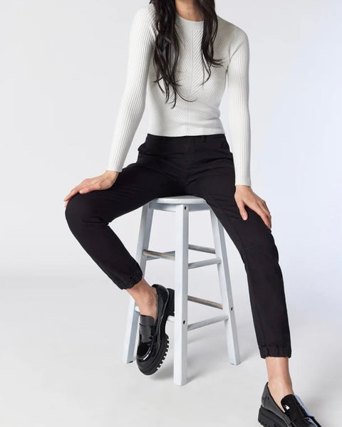 344425 Mavi Ivy cargo black twill