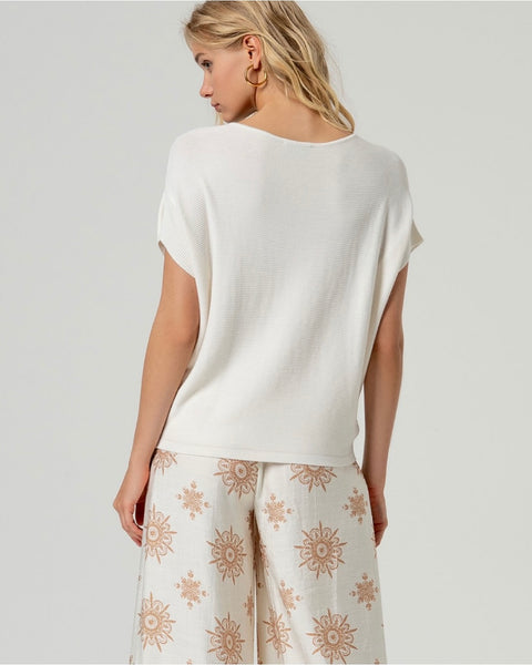 354416 Top crème bambou