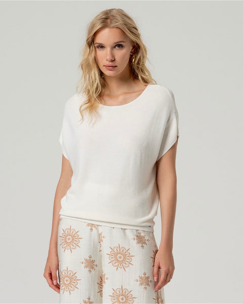 354416 Top crème bambou
