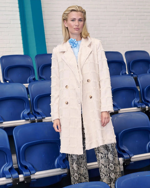 275315 Coster manteau long texturé