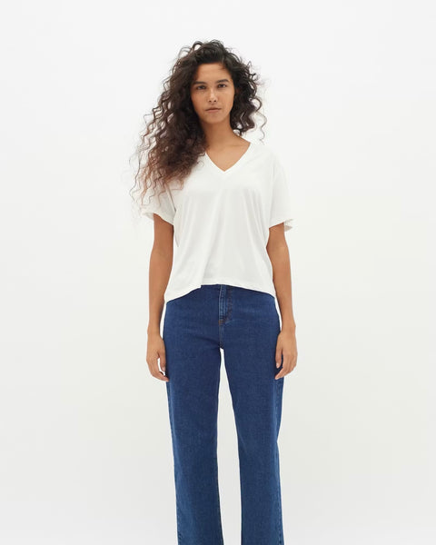 362116 InWear t-shirt col V LilianalW en tencel
