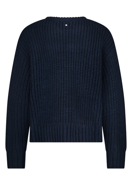 368025 Tramontana tricot pailleté marine