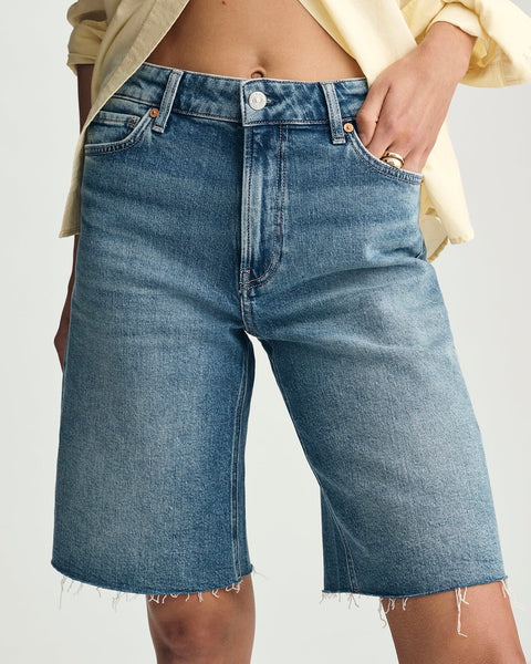 384616 Mavi ERIKA bermudas en denim