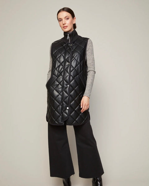 366725 Adrøit Atelier veste cuir végane matelassée Destiny