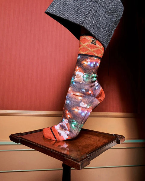 353525 XPOOOS Bas femme long Noël