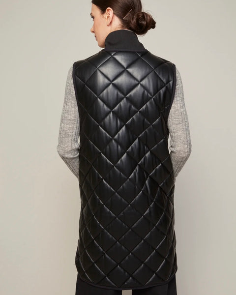 366725 Adrøit Atelier veste cuir végane matelassée Destiny