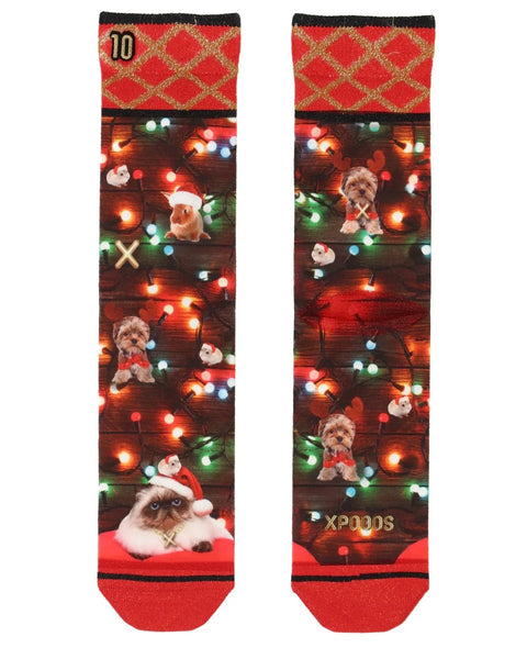 353525 XPOOOS Bas femme long Noël