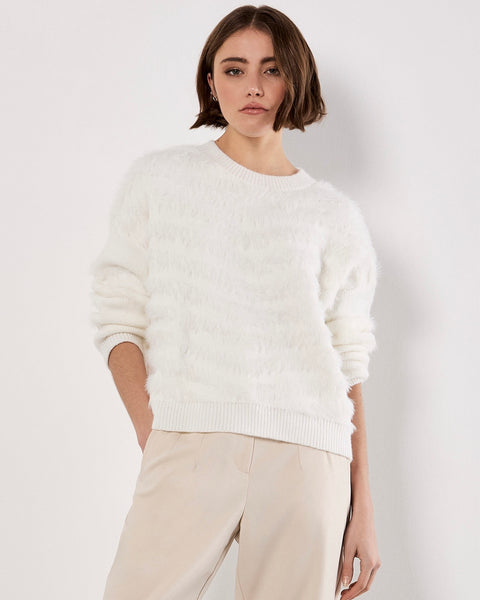 397325 Apricot tricot ivoire