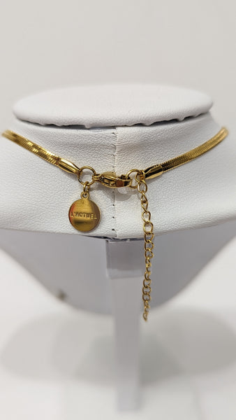 648914 L’ACTUEL chaîne serpent pendentif boule avec étoile