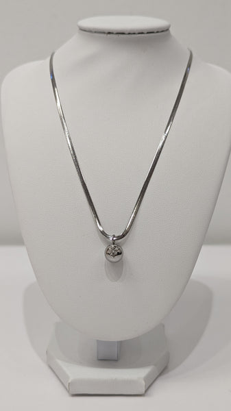 648914 L’ACTUEL chaîne serpent pendentif boule avec étoile
