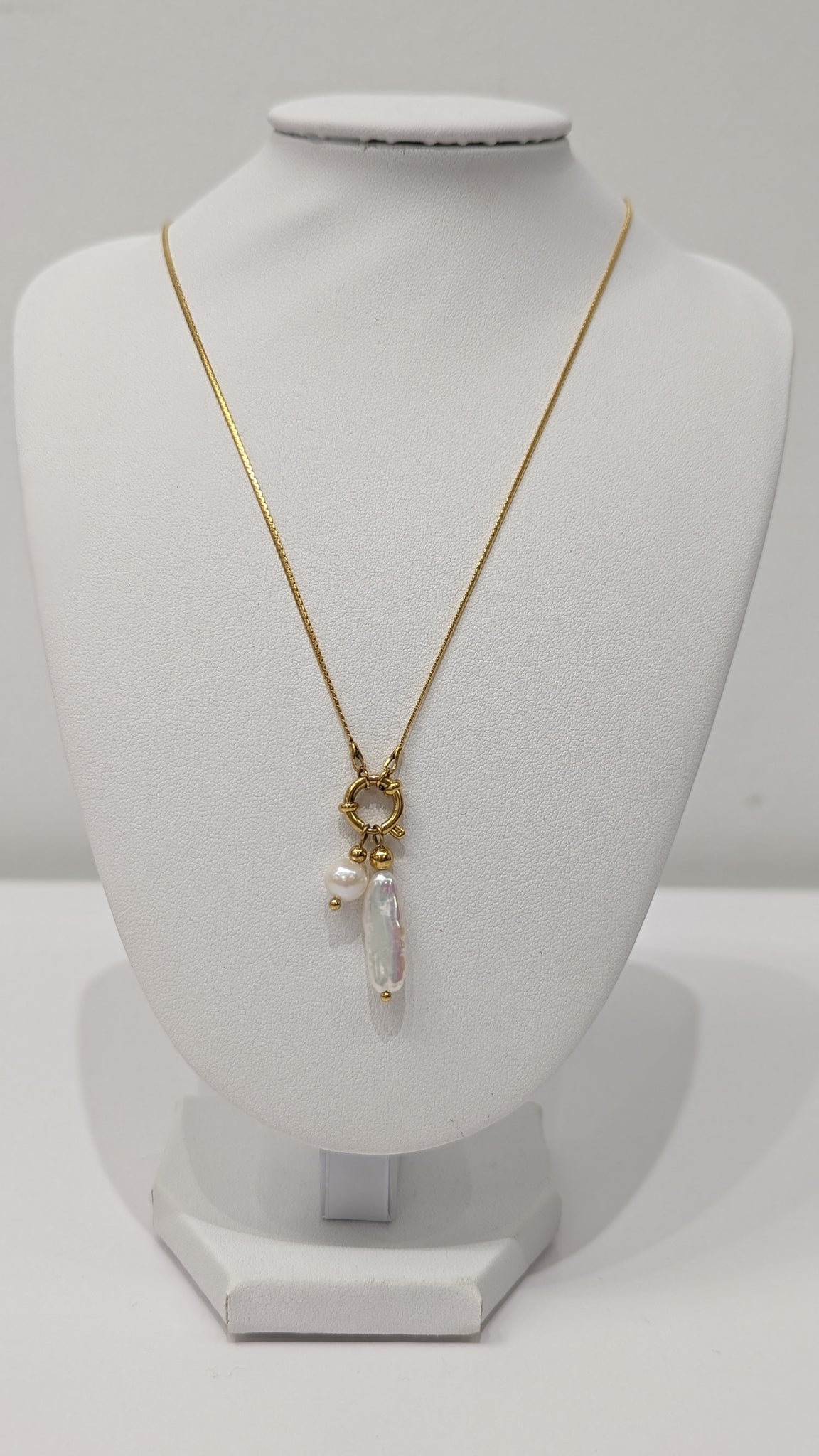 649414 L’ACTUEL collier or perles d’eau douce