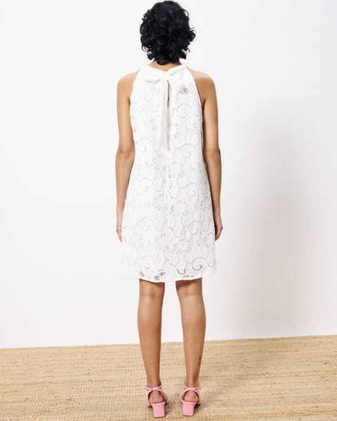 267315 FRNCH robe dentelle blanc