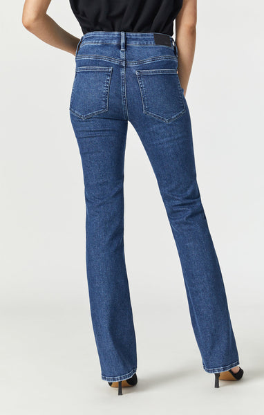 573523 Mavi jean flare t.haute indigo