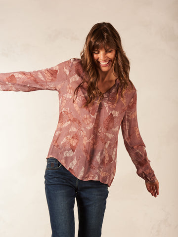 545523 Nile blouse rose/lila
