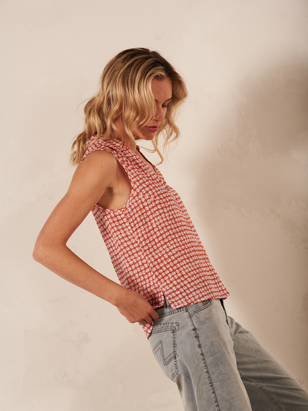527513 Nile top camisole à boutons