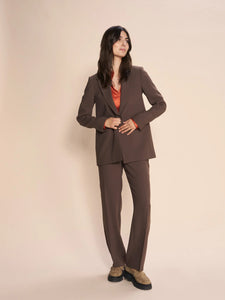 552923 MosMosh pantalon droit brun
