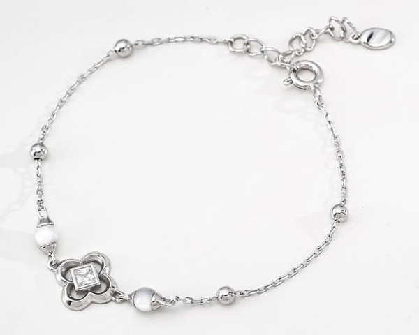 404626 L’Actuel bracelet plaqué or blanc