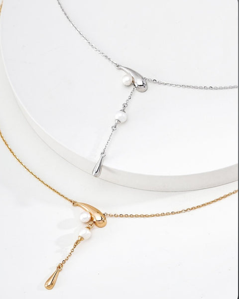 403626 chaîne longue avec pendentif ajustable avec perles
