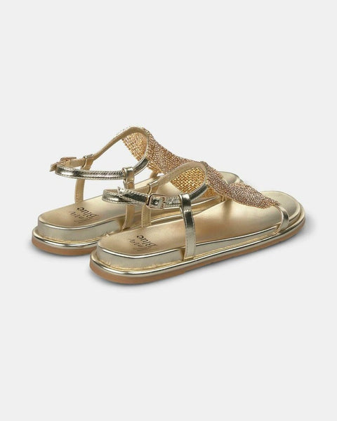 395716 sandales avec mesh de cristaux