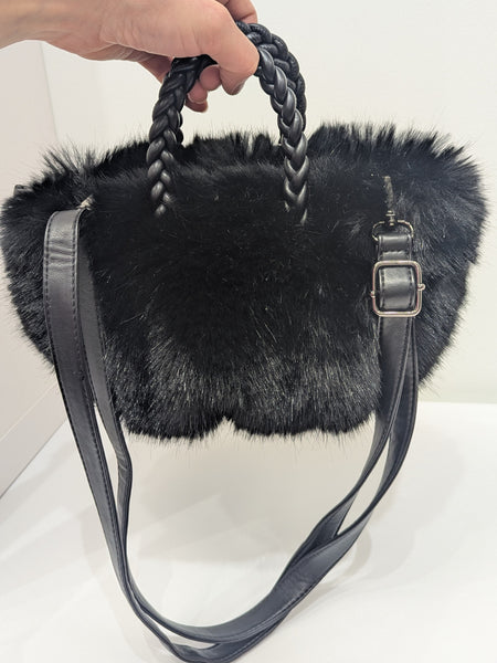 249524 Flora Sac à main fausse fourrure