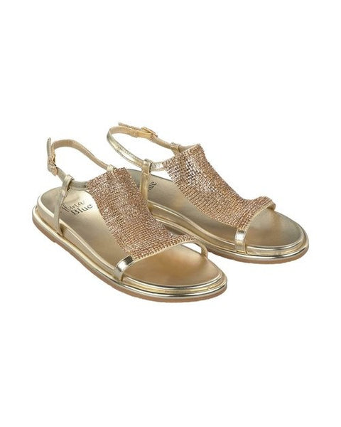 395716 sandales avec mesh de cristaux
