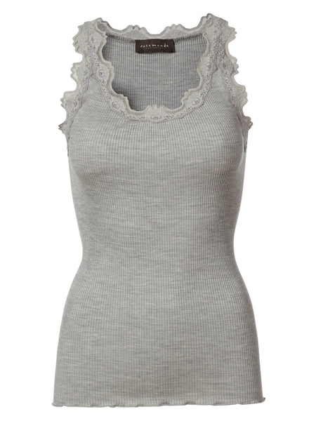 002 Rosemunde Camisole longue dentelle dans le haut
