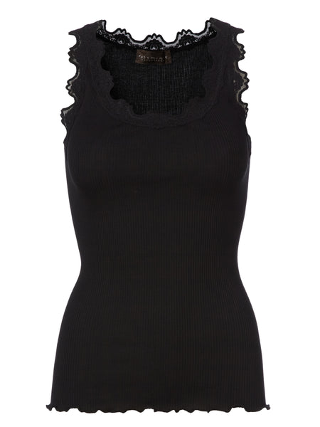 002 Rosemunde Camisole longue dentelle dans le haut