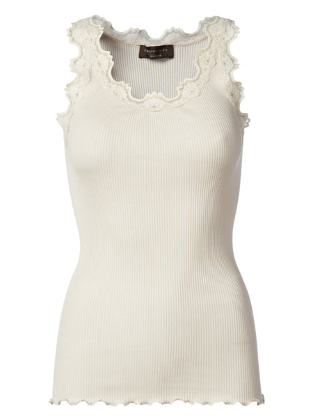 002 Rosemunde Camisole longue dentelle dans le haut